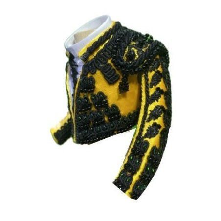CHAQUETILLA TORERO MINI MOSTAZA Y AZABACHE