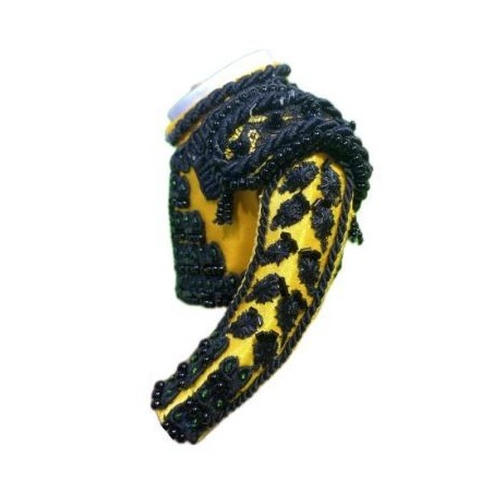 CHAQUETILLA TORERO MINI MOSTAZA Y AZABACHE