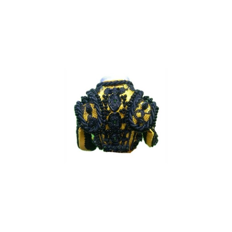 CHAQUETILLA TORERO MINI MOSTAZA Y AZABACHE