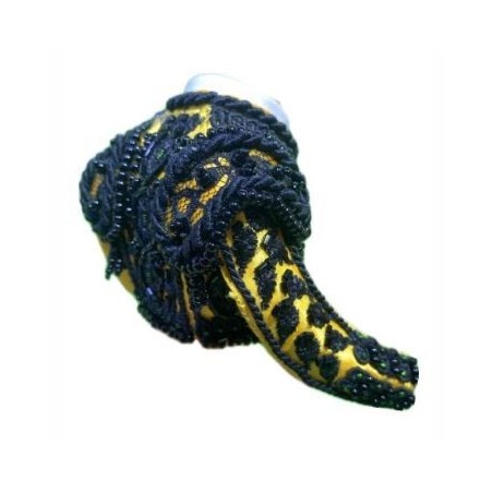 CHAQUETILLA TORERO MINI MOSTAZA Y AZABACHE