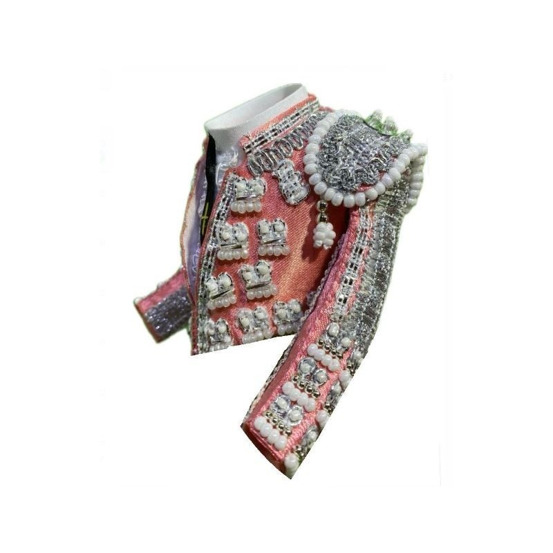 CHAQUETILLA TORERO MINI SALMÓN Y PLATA