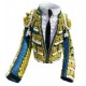 CHAQUETILLA TORERO MINI AZUL AZAFATA Y ORO