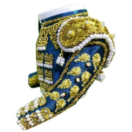 CHAQUETILLA TORERO MINI AZUL AZAFATA Y ORO