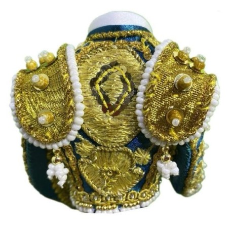 CHAQUETILLA TORERO MINI AZUL AZAFATA Y ORO