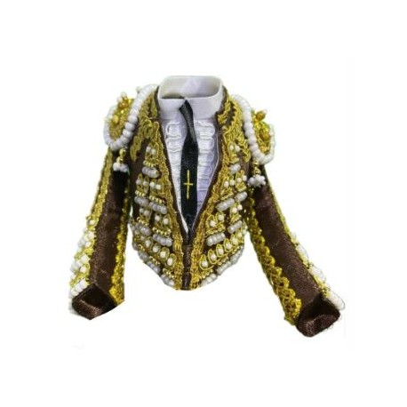 CHAQUETILLA TORERO MINI TABACO Y ORO