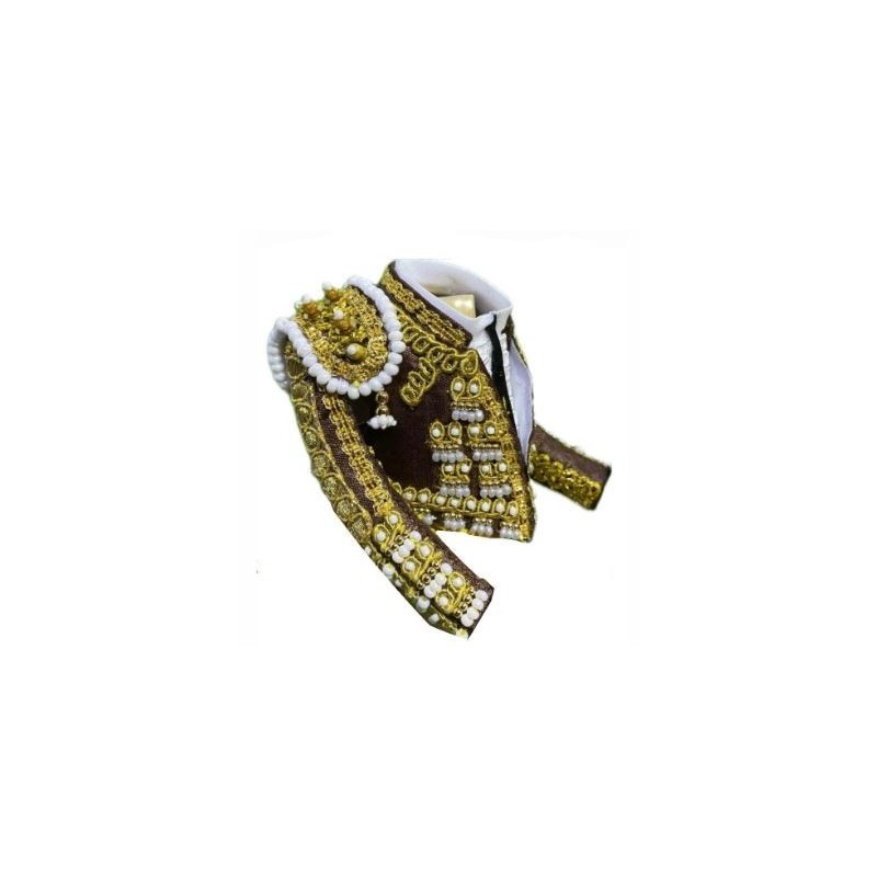 CHAQUETILLA TORERO MINI TABACO Y ORO