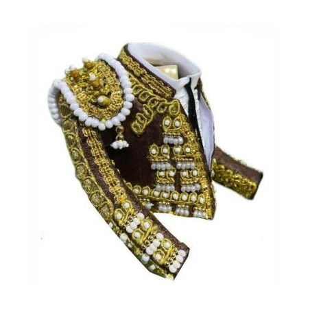 CHAQUETILLA TORERO MINI TABACO Y ORO