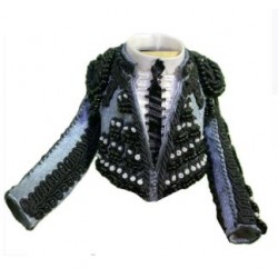 CHAQUETILLA TORERO MINI GRIS MARENGO Y AZABACHE