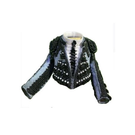 CHAQUETILLA TORERO MINI GRIS MARENGO Y AZABACHE