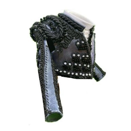 CHAQUETILLA TORERO MINI GRIS MARENGO Y AZABACHE