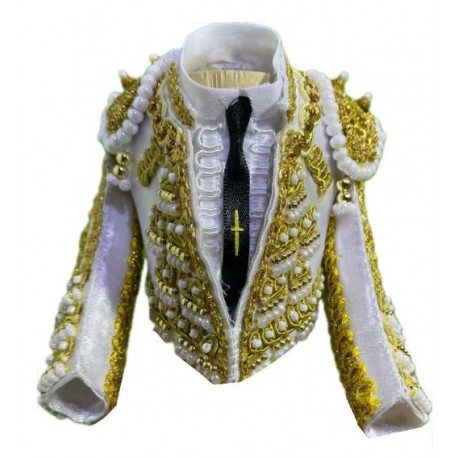 CHAQUETILLA TORERO MINI BLANCO Y ORO