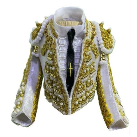 CHAQUETILLA TORERO MINI BLANCO Y ORO