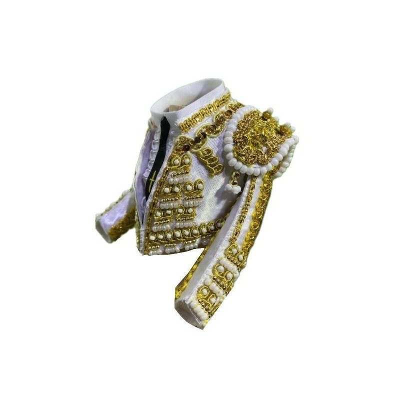 CHAQUETILLA TORERO MINI BLANCO Y ORO