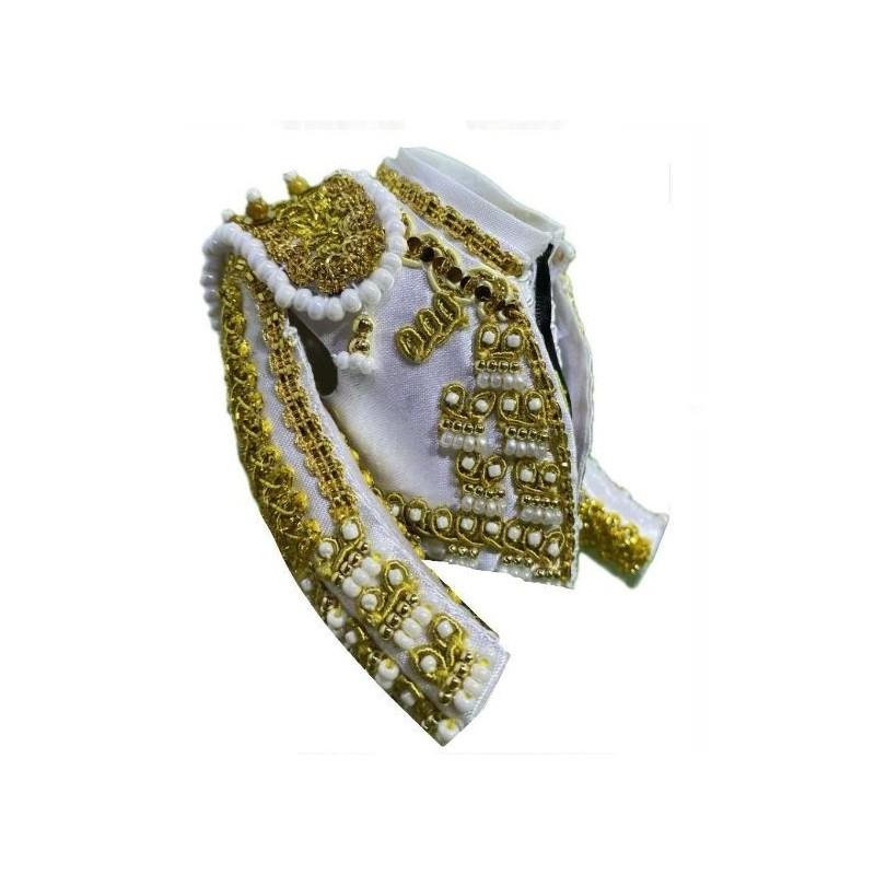 CHAQUETILLA TORERO MINI BLANCO Y ORO