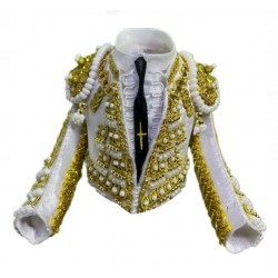 CHAQUETILLA TORERO MINI BLANCO Y ORO