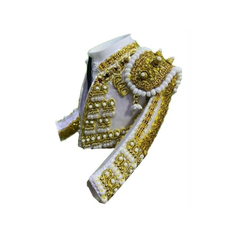 CHAQUETILLA TORERO MINI BLANCO Y ORO