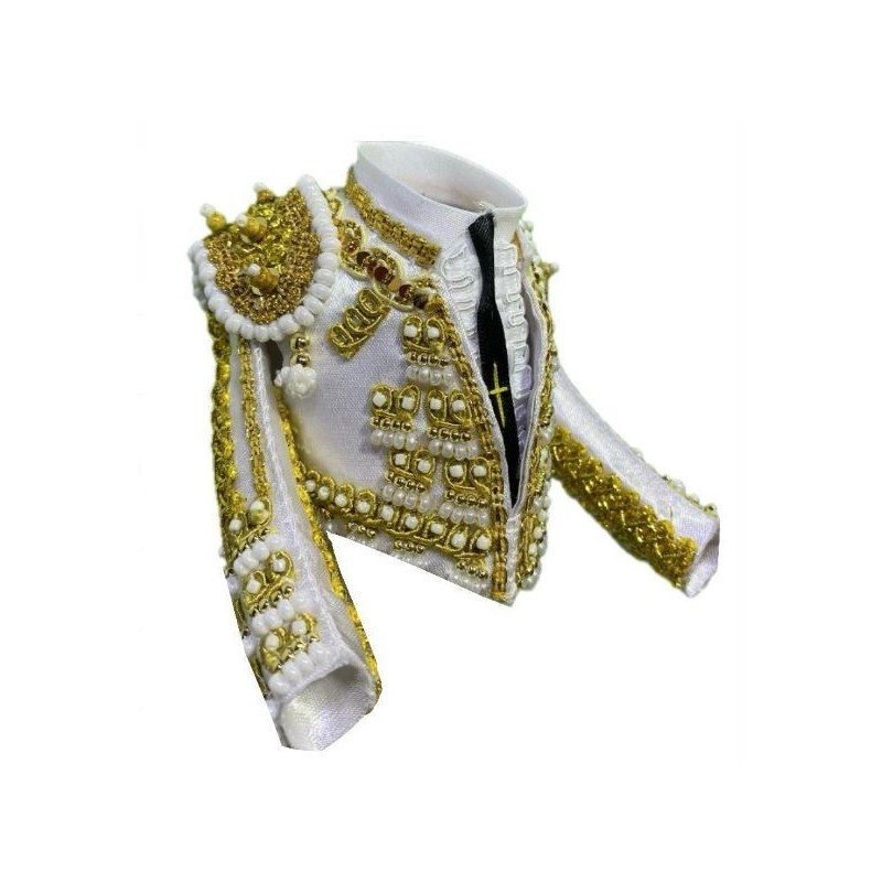 CHAQUETILLA TORERO MINI BLANCO Y ORO