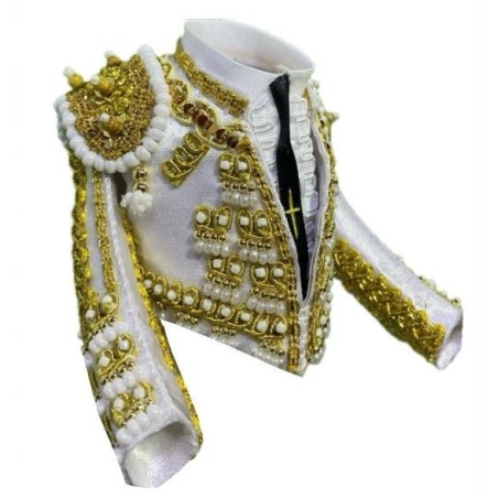 CHAQUETILLA TORERO MINI BLANCO Y ORO