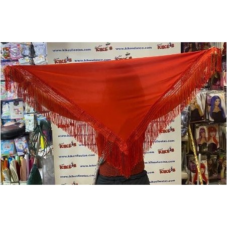 MANTÓN PICO FLAMENCO LISO PEQUEÑO