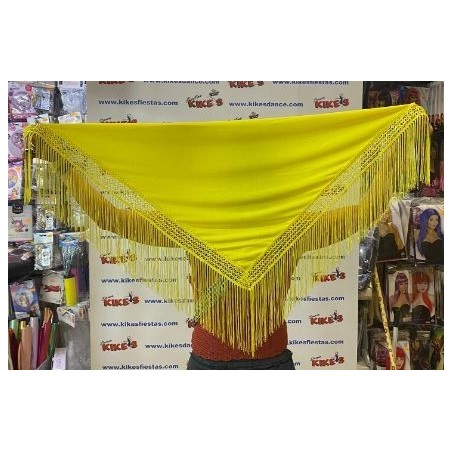 MANTÓN PICO FLAMENCO LISO PEQUEÑO