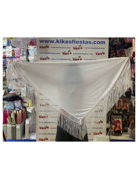 MANTÓN LISO EN PICO GRANDE