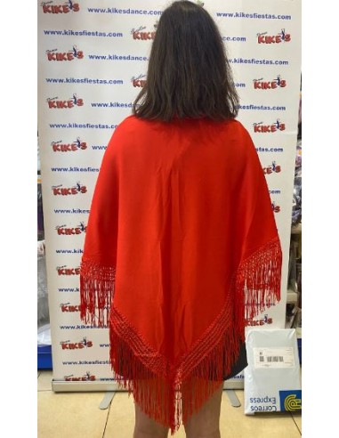 MANTÓN LISO EN PICO GRANDE