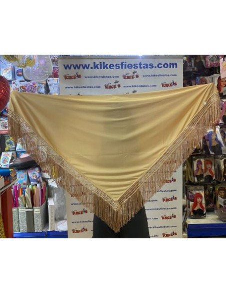 MANTÓN LISO EN PICO GRANDE