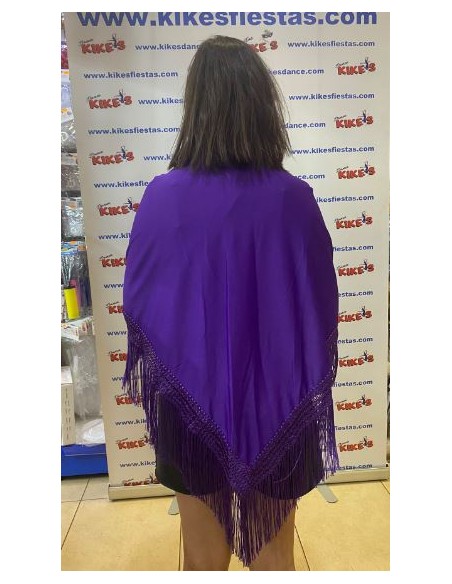 MANTÓN LISO EN PICO GRANDE