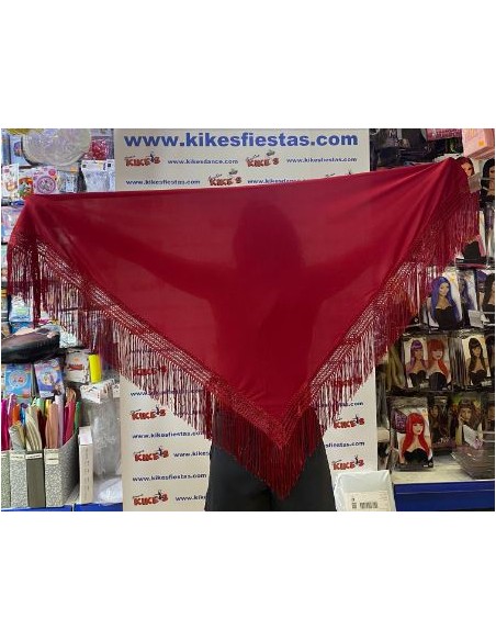 MANTÓN LISO EN PICO GRANDE