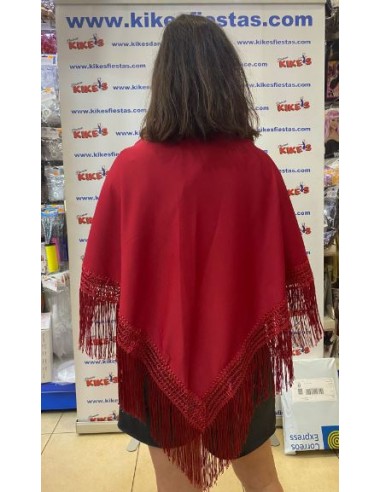 MANTÓN LISO EN PICO GRANDE