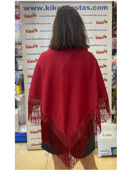 MANTÓN LISO EN PICO GRANDE