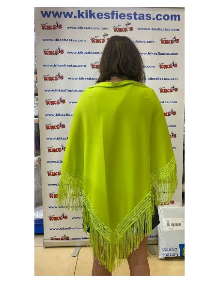 MANTÓN LISO EN PICO GRANDE