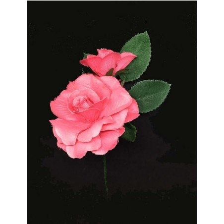 RAMILLETE ROSA GRANDE Y PEQUEÑA