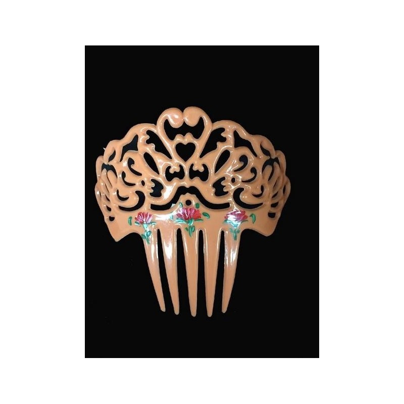 PEINETA FLOR PINTADA