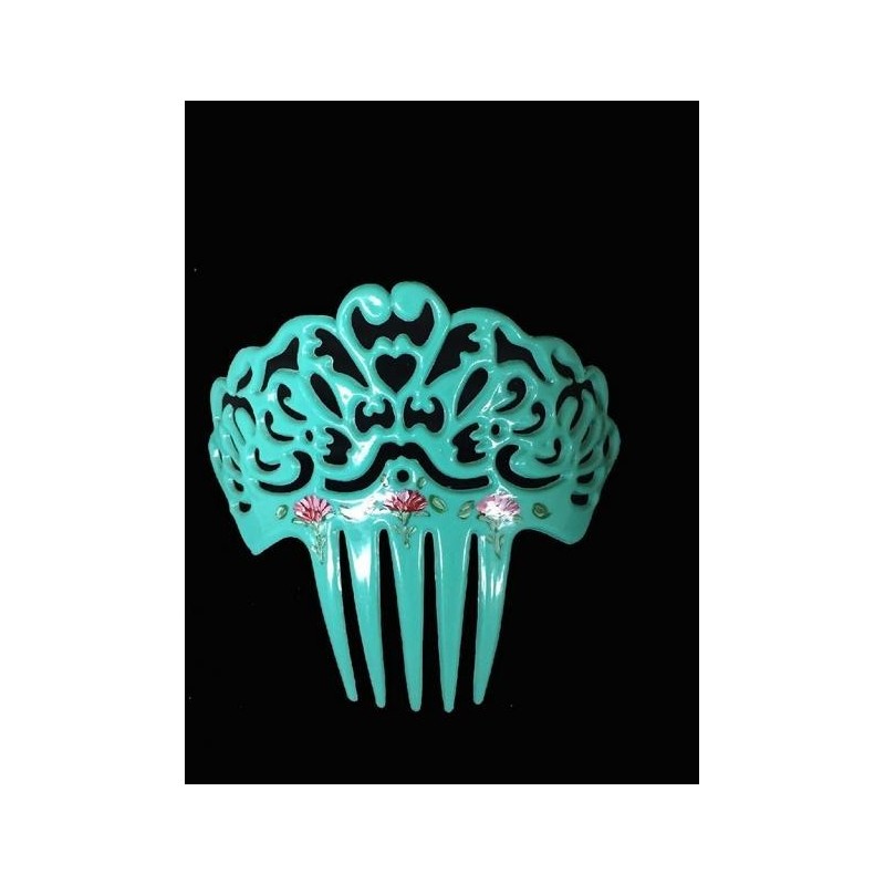 PEINETA FLOR PINTADA