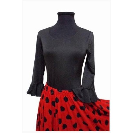 MAILLOT FLAMENCO MEDIA MANGA CON VOLANTE INFANTIL