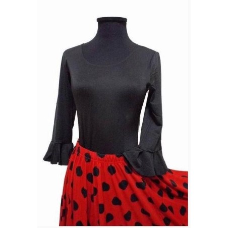 MAILLOT FLAMENCO MEDIA MANGA CON VOLANTE ADULTO