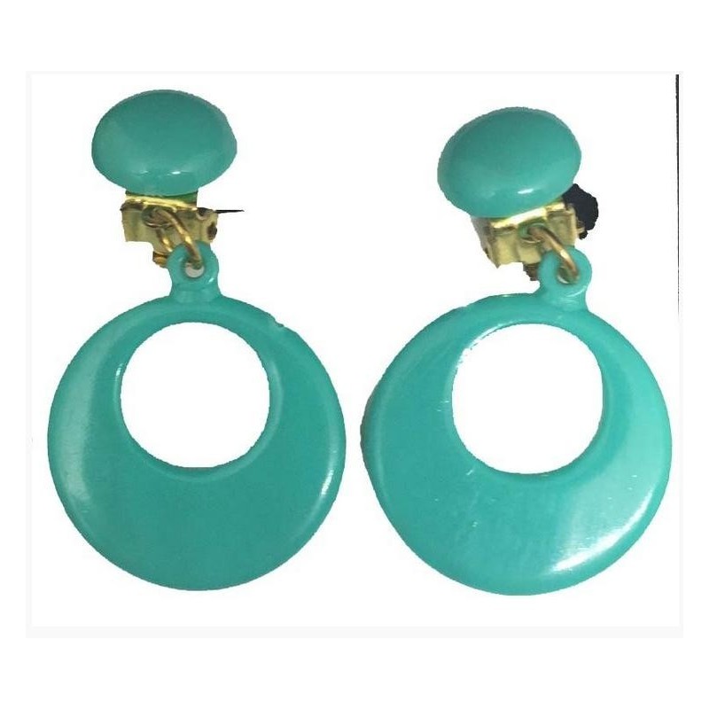 PENDIENTES FLAMENCO AROS CIERRE OMEGA