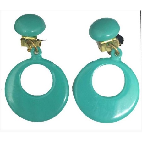 PENDIENTES FLAMENCO AROS CIERRE OMEGA