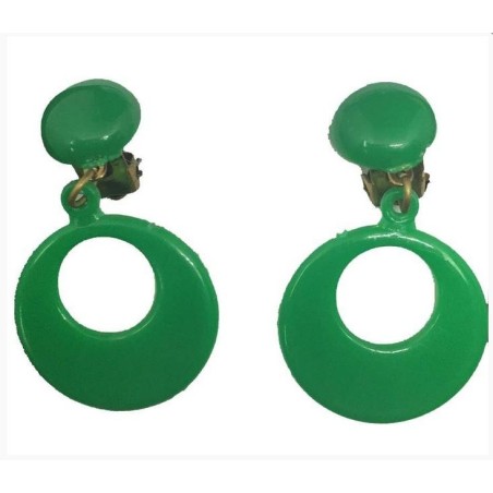 PENDIENTES FLAMENCO INFANTIL AROS CIERRE OMEGA