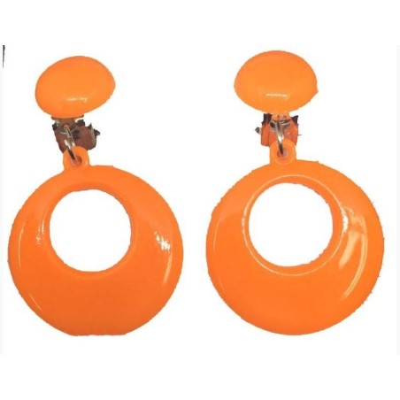 PENDIENTES FLAMENCO INFANTIL AROS CIERRE OMEGA
