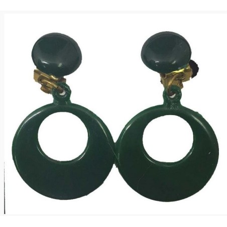 PENDIENTES FLAMENCO INFANTIL AROS CIERRE OMEGA