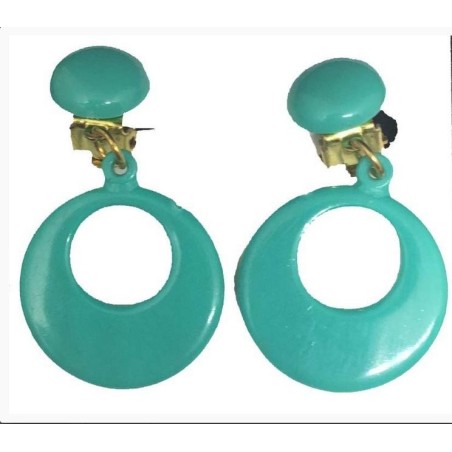 PENDIENTES FLAMENCO INFANTIL AROS CIERRE OMEGA