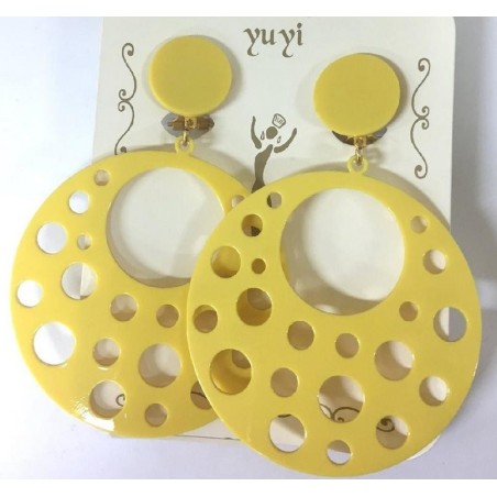 PENDIENTES FLAMENCO ACETATO MUJER AGUJEROS