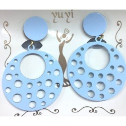 PENDIENTES FLAMENCO ACETATO NIÑA AGUJEROS 2