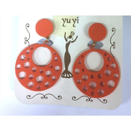 PENDIENTES FLAMENCO ACETATO NIÑA AGUJEROS