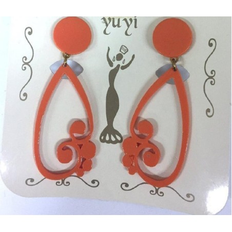 PENDIENTES FLAMENCO ACETATO MUJER RAMAS