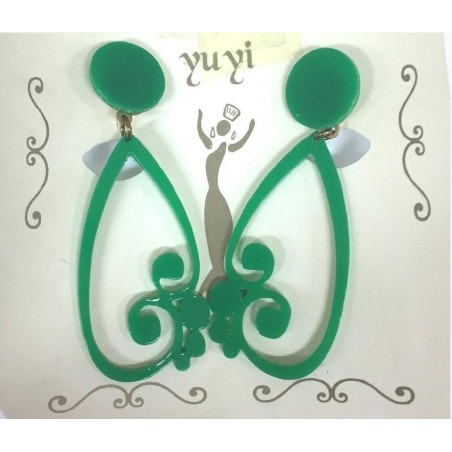 PENDIENTES FLAMENCO ACETATO NIÑA RAMAS