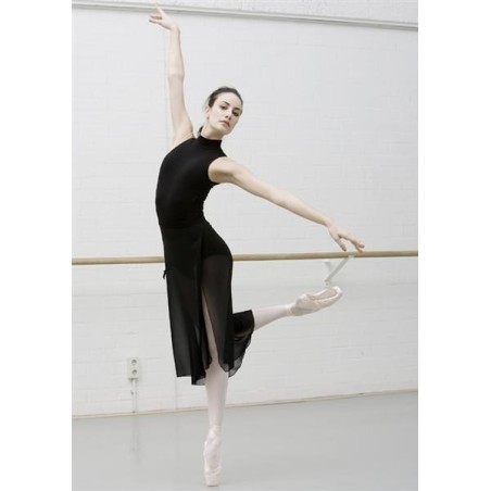 MAILLOT BALLET TIRANTE ANCHO CUELLO ALTO SUPPLEX
