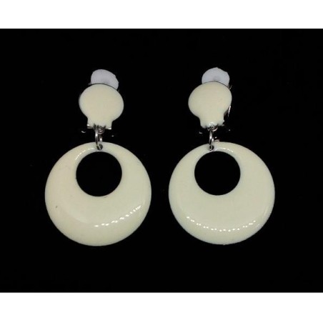 PENDIENTES FLAMENCO AROS METAL CIERRE OMEGA